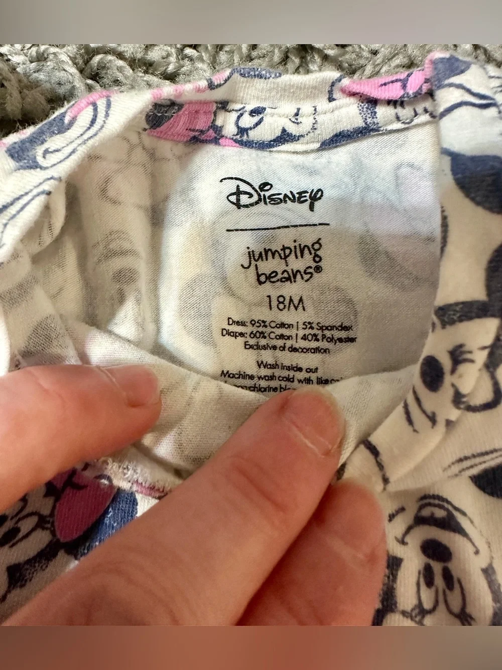 Disney Minnie Mouse Pink and White Short Sleeve Pajama Dresses